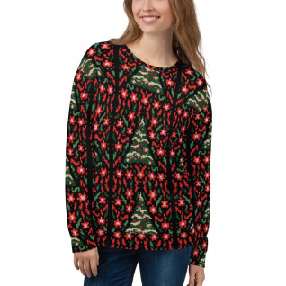 "Ugly" Christmas "Sweater" Print Unisex Sweatshirt